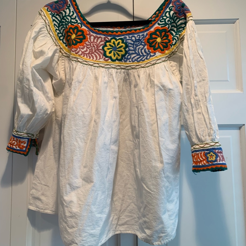 French hippie knit beach too, flowy, size M/L